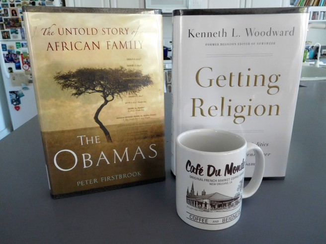 Delved into these books along with a couple cups of French roast coffee. 
